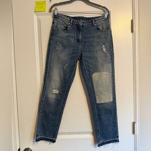Belstaff Cardwell Stone Wash Indigo Jeans Womens 30 $350